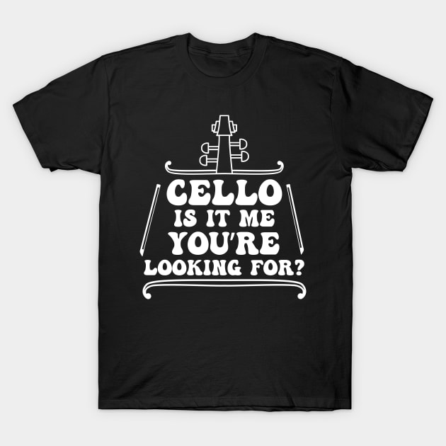 Funny Cello T-Shirt by The Jumping Cart